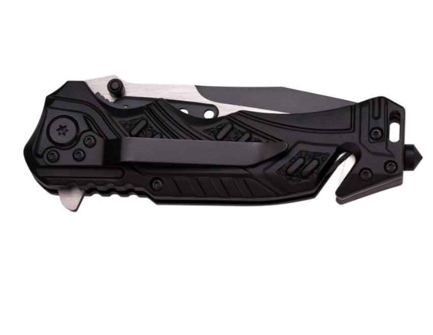 Back the Blue | MTech - AO Rescue Knife - MTech at Uppercut Tactical